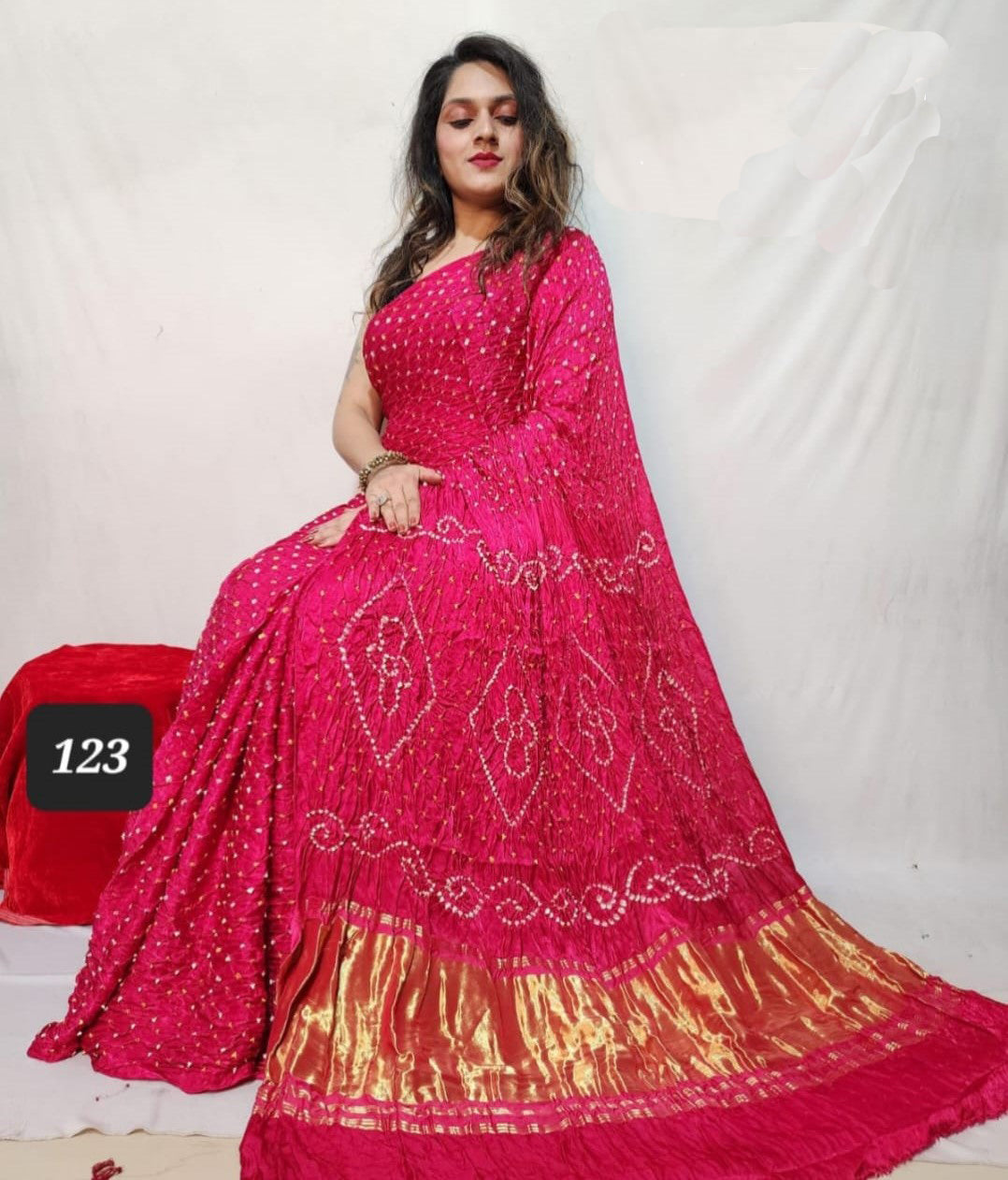 SWADESHI SOUL Bandhani Silk Saree