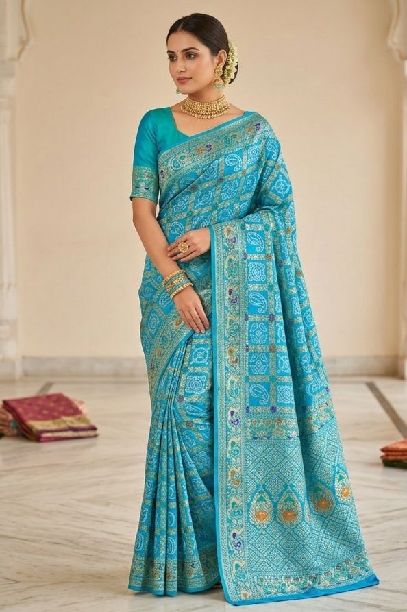 SWADESHI SOUL Silk Cotton Banarasi Sari