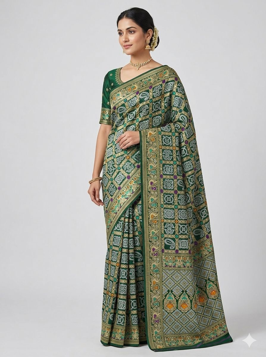 SWADESHI SOUL Silk Cotton Banarasi Sari