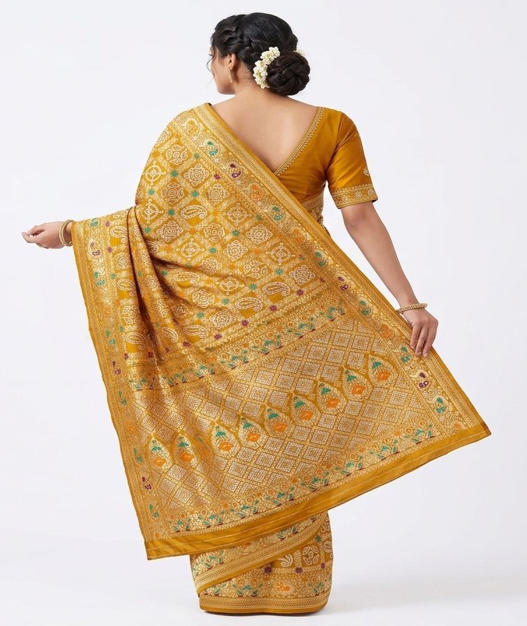 SWADESHI SOUL Silk Cotton Banarasi Sari